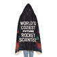 World's Coziest Future Rocket Scientist Hooded Snuggle Blanket