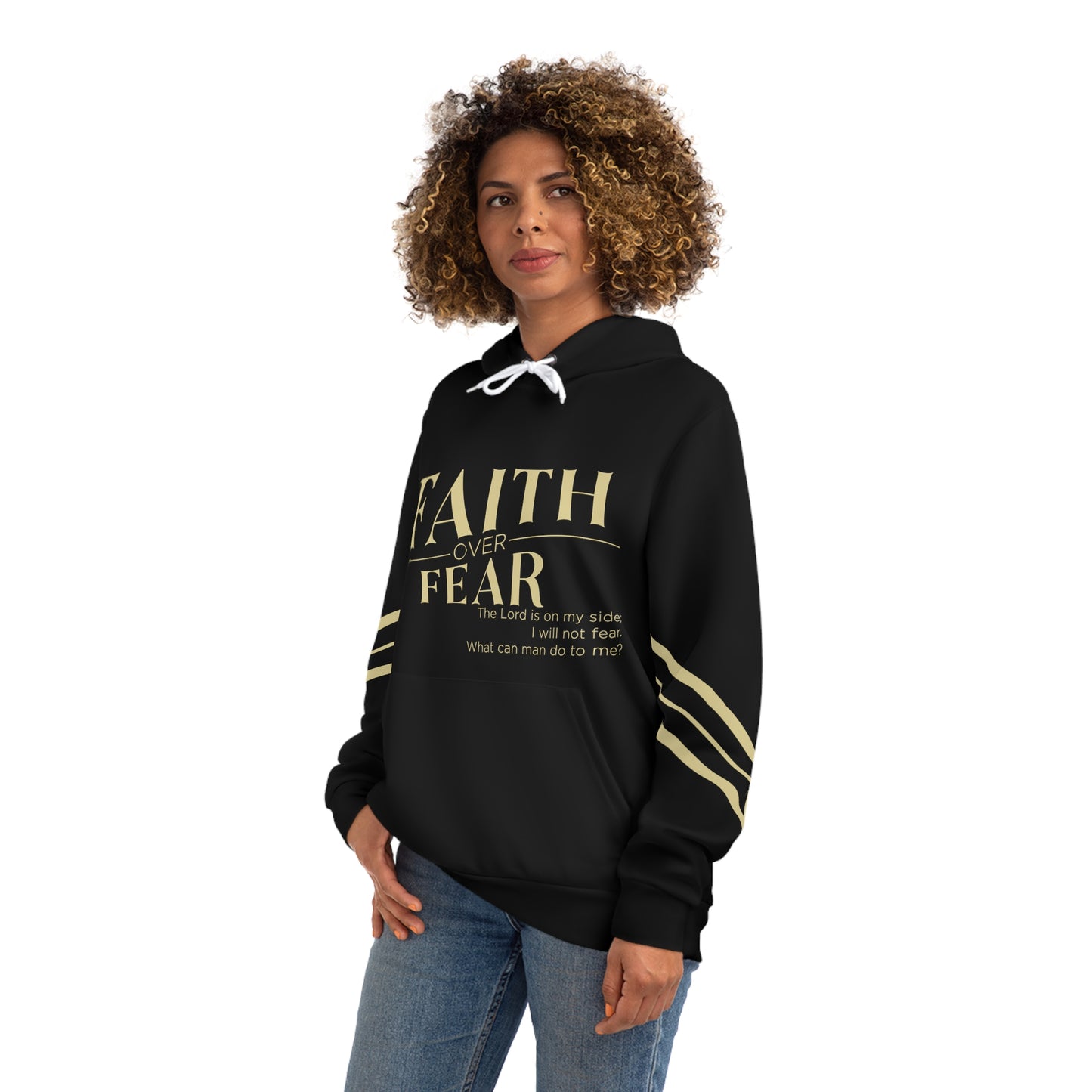 Faith over Fear Hoodie Black