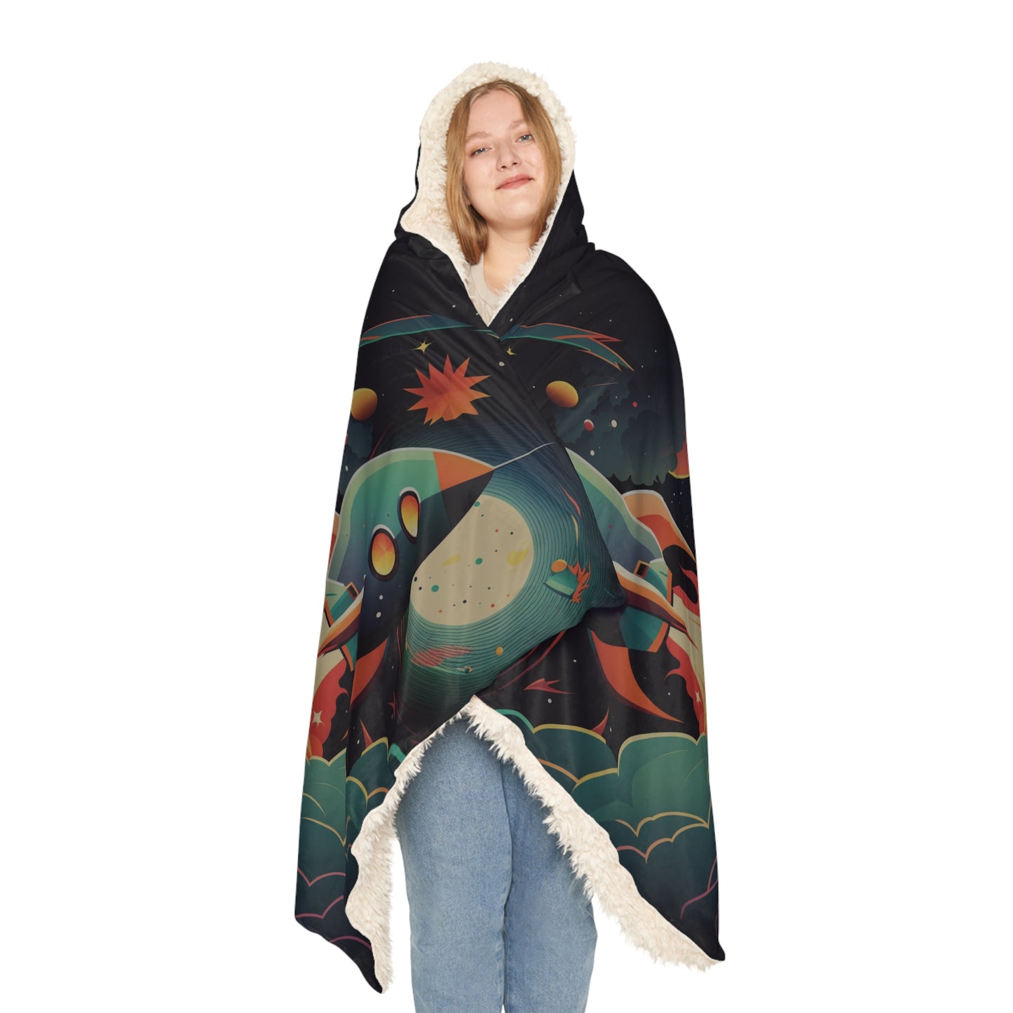 World's Coziest Future Rocket Scientist Hooded Snuggle Blanket