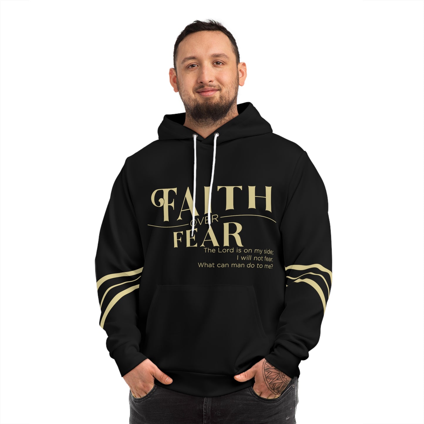 Faith over Fear Hoodie Black