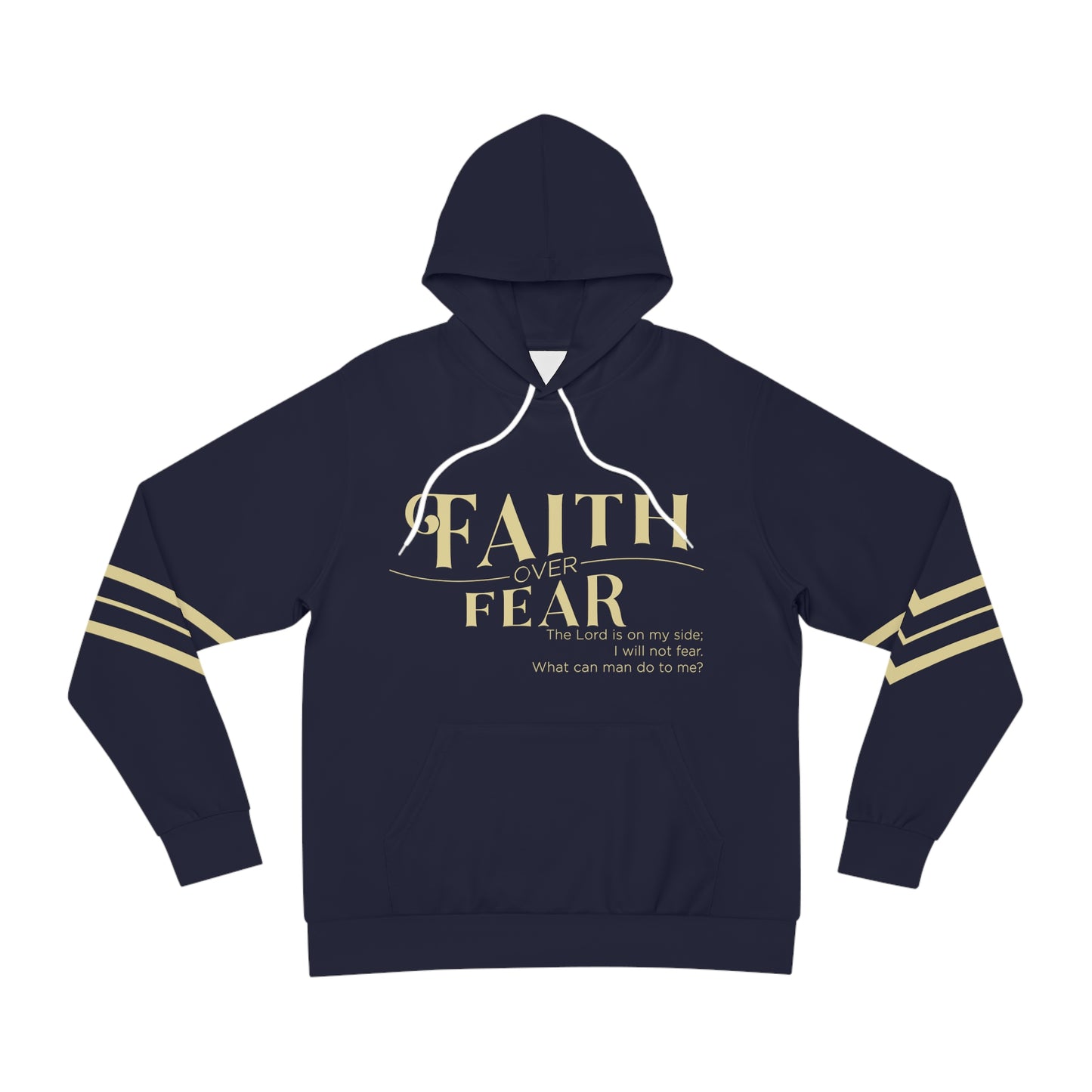 Faith over Fear Hoodie Navy