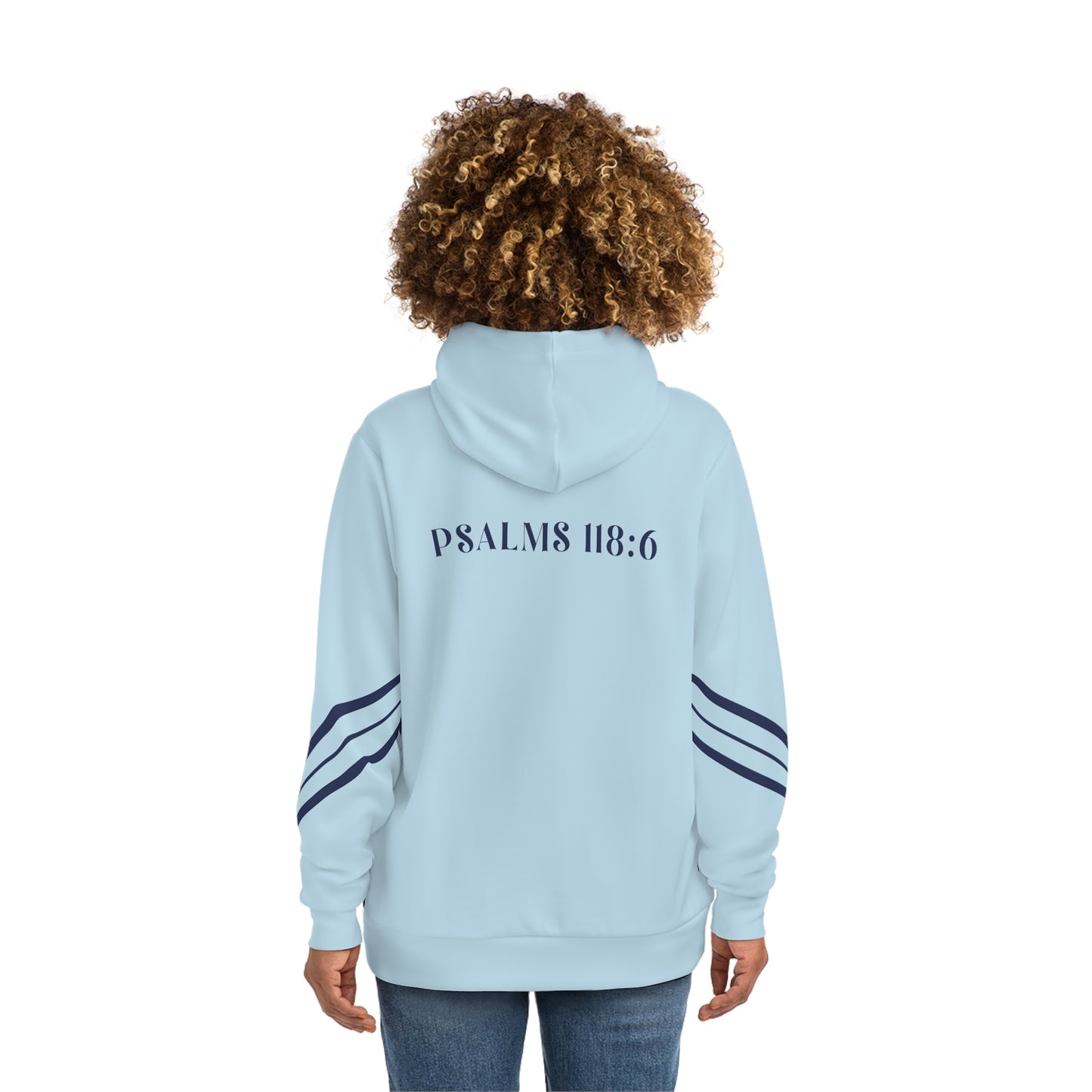 Faith over Fear Hoodie Light Blue