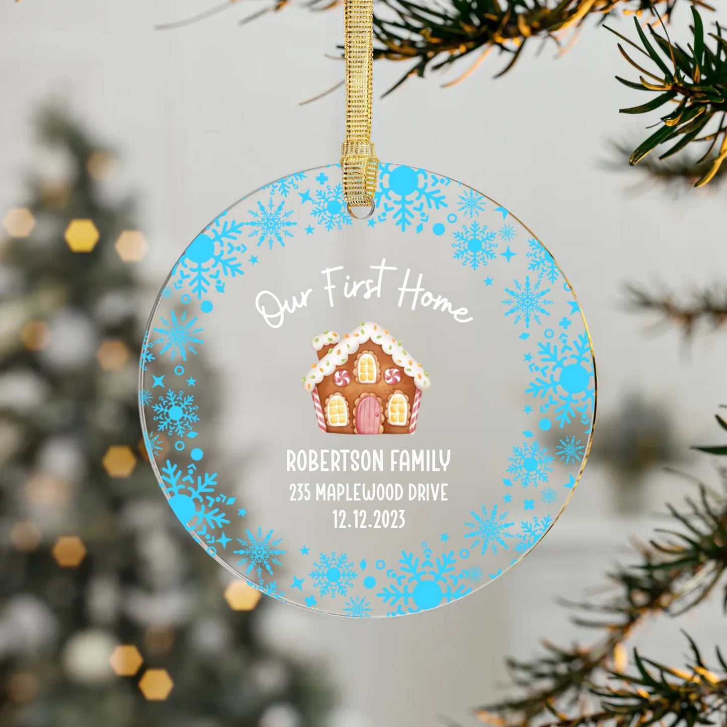 Our First Home Christmas Tree Ornament | Personalized Christmas Tree Ornaments