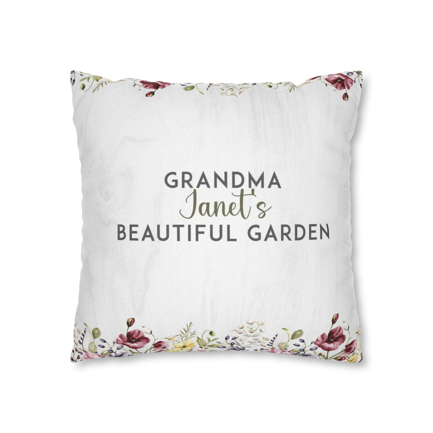 Grandma's Beautiful Garden Pillowcase Only